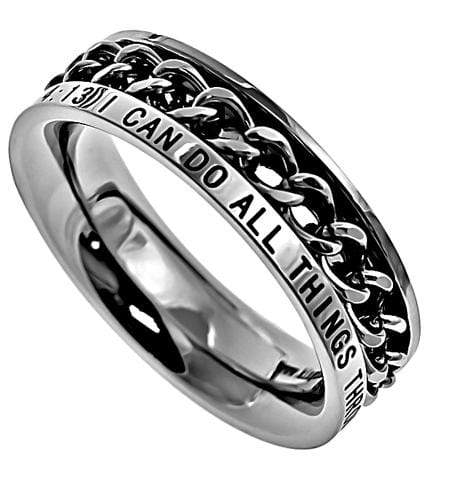 Philippians 4:13 Women's Chain Ring | Atrio Hill