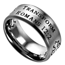 Romans 12:2 Cross Ring
