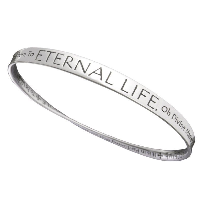 St. Francis Eternal Life Prayer Sterling Silver Bracelet