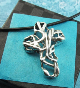 Sterling Silver Mexico Cross Necklace