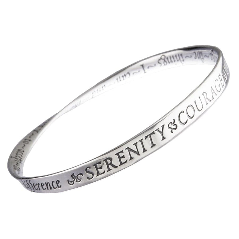 Sterling Silver Mobius Serenity Prayer Bracelet Atrio Hill