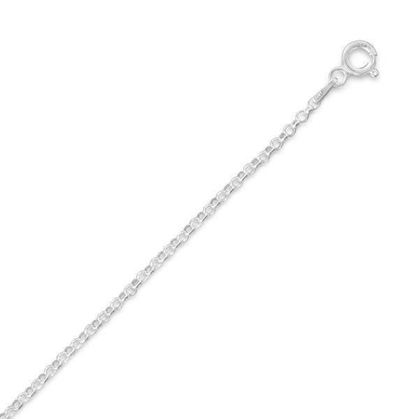 Sterling Silver Rolo Chain Necklace 16