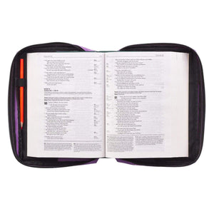 Strength And Dignity Canvas Bible Cover Lavender