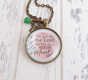Trust In The Lord Proverbs 3:5 Necklace