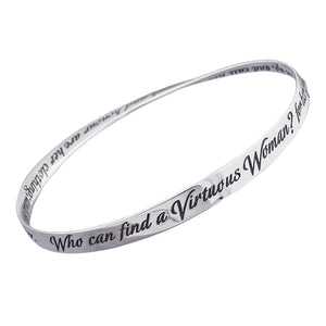 Virtuous Women Proverbs 31 Sterling Silver Bracelet