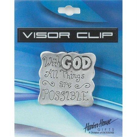 With God All Things Are Possible Visor Clip