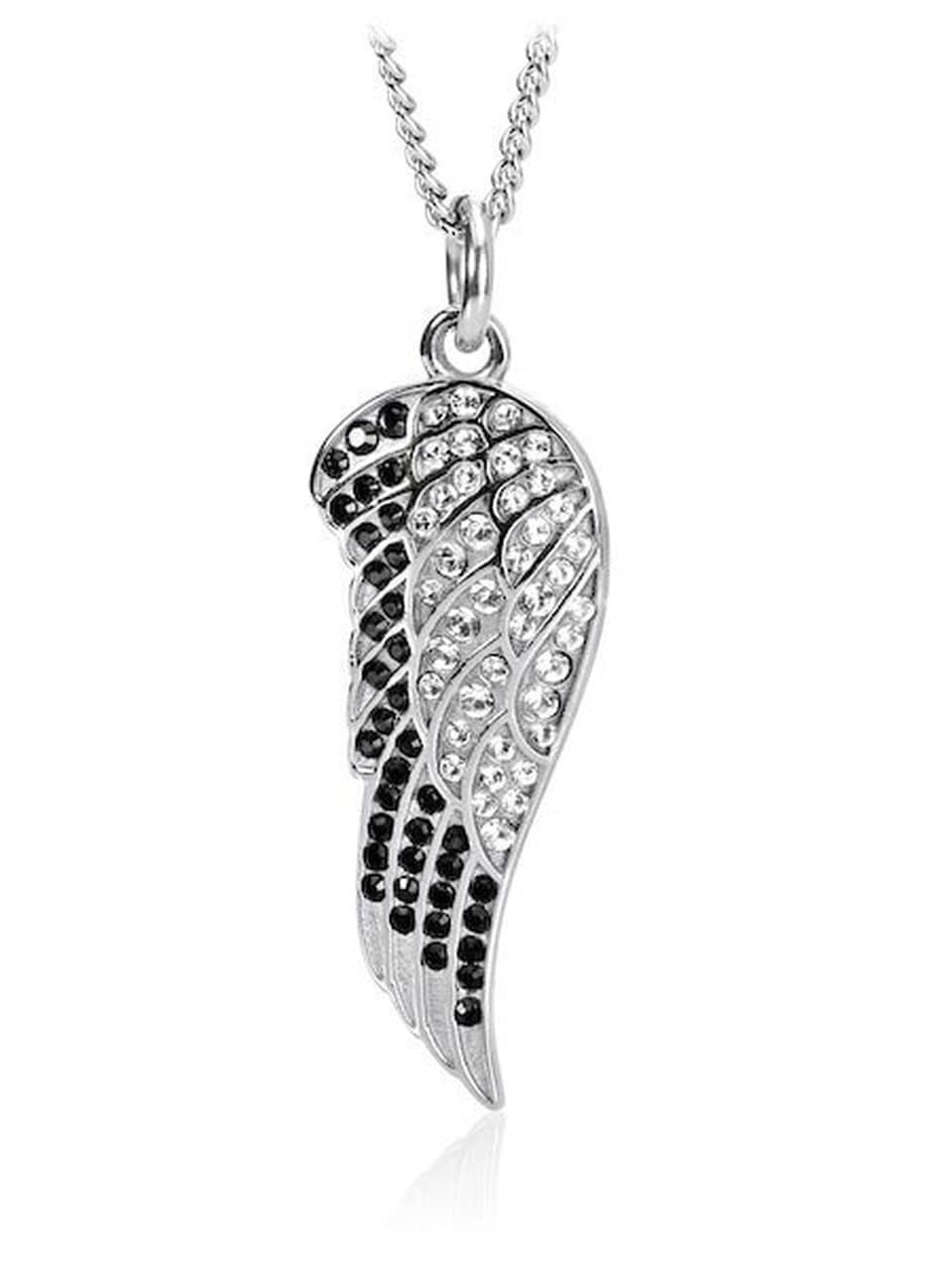 Women's Angel Wing Necklace With Swarovski Crystals