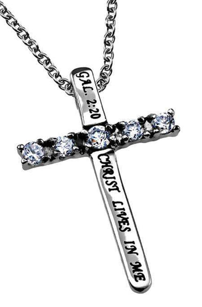 Women's Canale Cross Necklace Christ Lives In Me