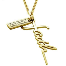 Women's Faith Gold Cross Necklace
