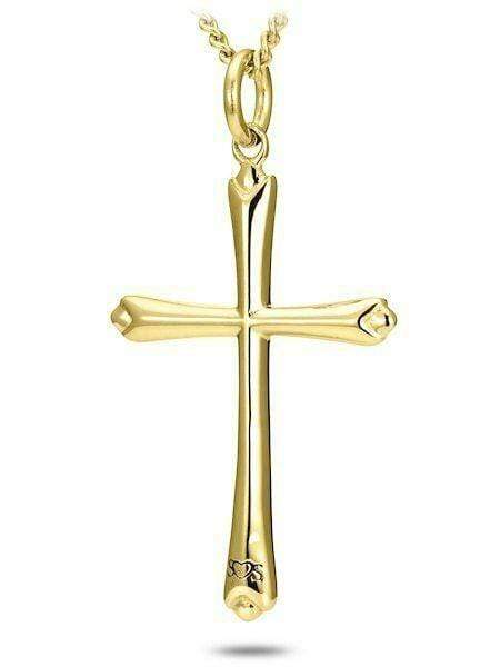 Women's Gold Cross Necklace John 19:30