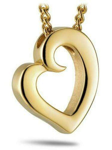 Women's Gold Heart Necklace Love Never Fails