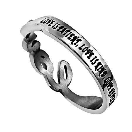 Women's Love Hand Writing Ring | Christian Rings | Atrio Hill