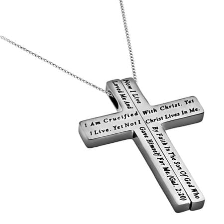 Women's Iron Cross Necklace Crucified