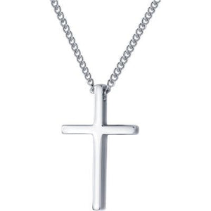 Women's Small Sterling Silver Cross Necklace