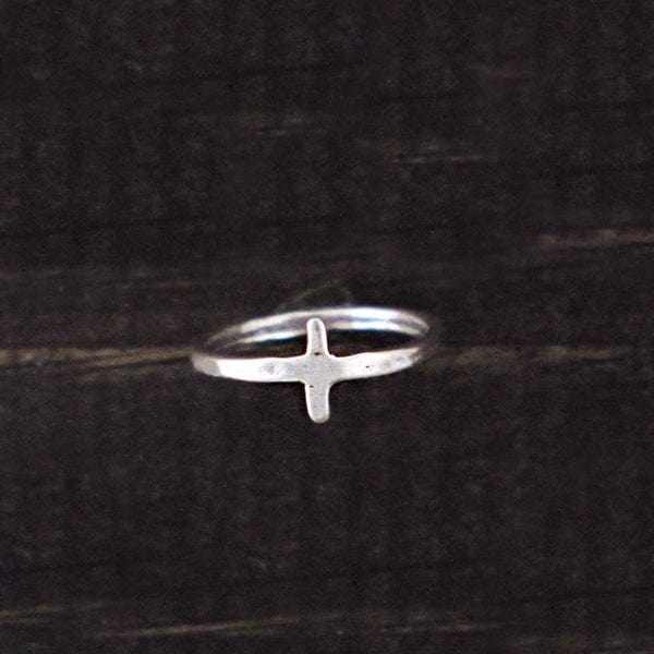 Women's Sterling Silver Cross Ring