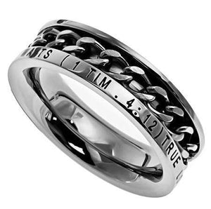 Women's True Love Waits Chain Ring